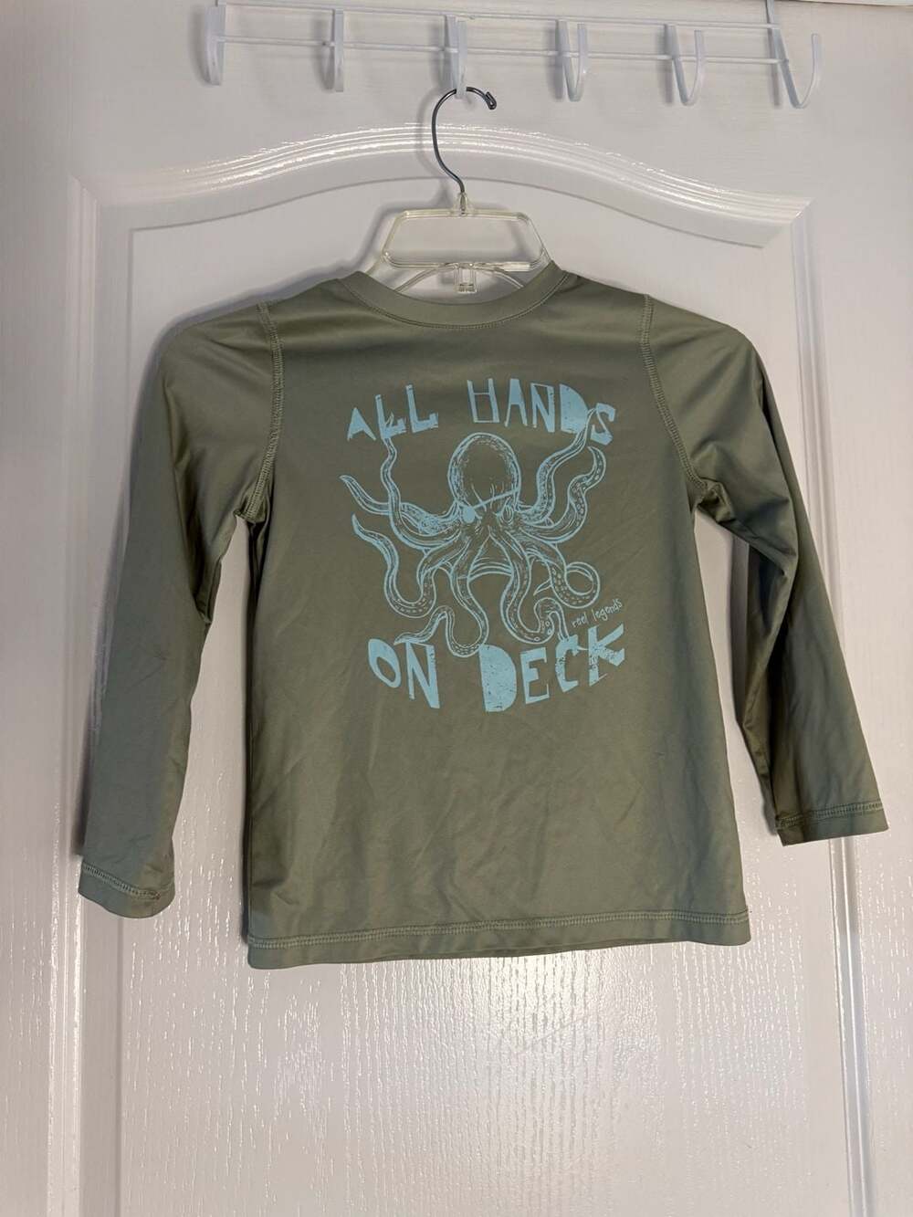 Reel Legends Reel-Tec Youth Long Sleeve Performance Shirt - All Hands On Deck